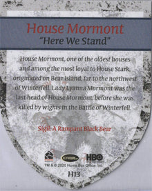 Game of Thrones Complete Series Case Topper Card H13 House Mormont