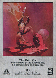 Jeffrey Jones Fantasy Art 1993 Hologram Chase Card H1 The Red Sky