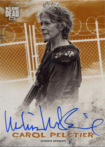 Walking Dead Hunters Hunted Autograph Card Rust HA-MM Melissa McBride as Carol