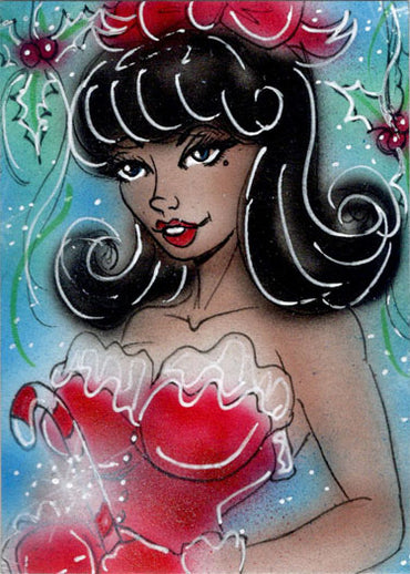 Holiday 2019 5finity Sketch Card by Bianca Thompson of 25