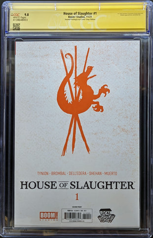 HOUSE OF SLAUGHTER #1 CGC 9.8 LCSD 2nd Print Variant Signed by Jae Lee