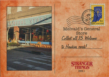 Stranger Things Upside Down Welcome to Hawkins Orange Parallel Card HWK1 04/99