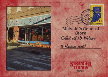 Stranger Things Upside Down Welcome to Hawkins Red Parallel Card HWK1 37/50