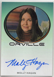 Orville Archives Autograph Card Molly Hagan as Drenala Kitan (Bordered)