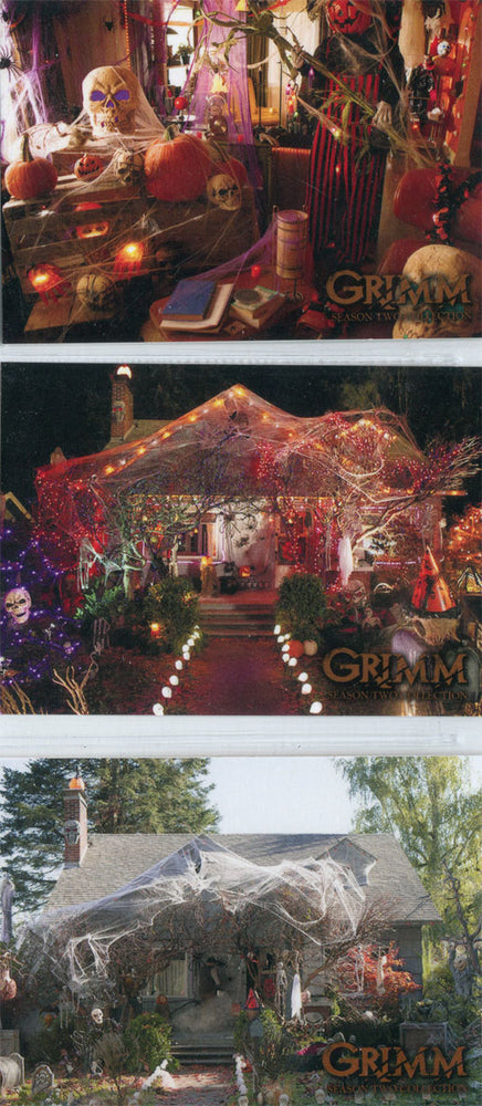 Grimm Season 2 Monroes Halloween Raised Varnish 3 Chase Card Set