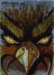 Justice League Archives Sketch Card by John Haun of Hawkman