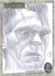 Universal Monsters Frankenstein Chris Henderson Sketch Card #2