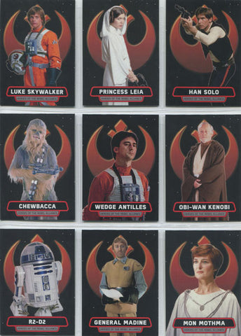 Star Wars Rogue One Mission Briefing Heroes of the Rebel Alliance 9 Card Set