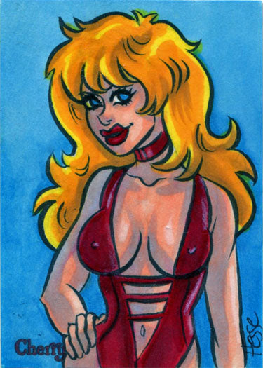 Cherry Series 3 Sketch Card by Erica Hesse