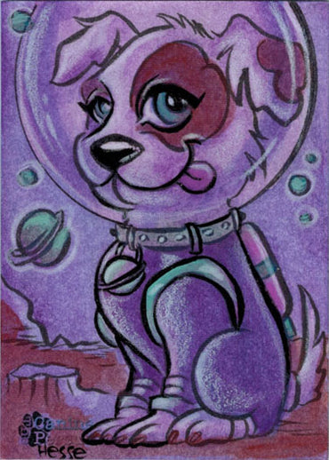 Canine Persuasion 5finity 2018 Sketch Card by Erica Hesse V2