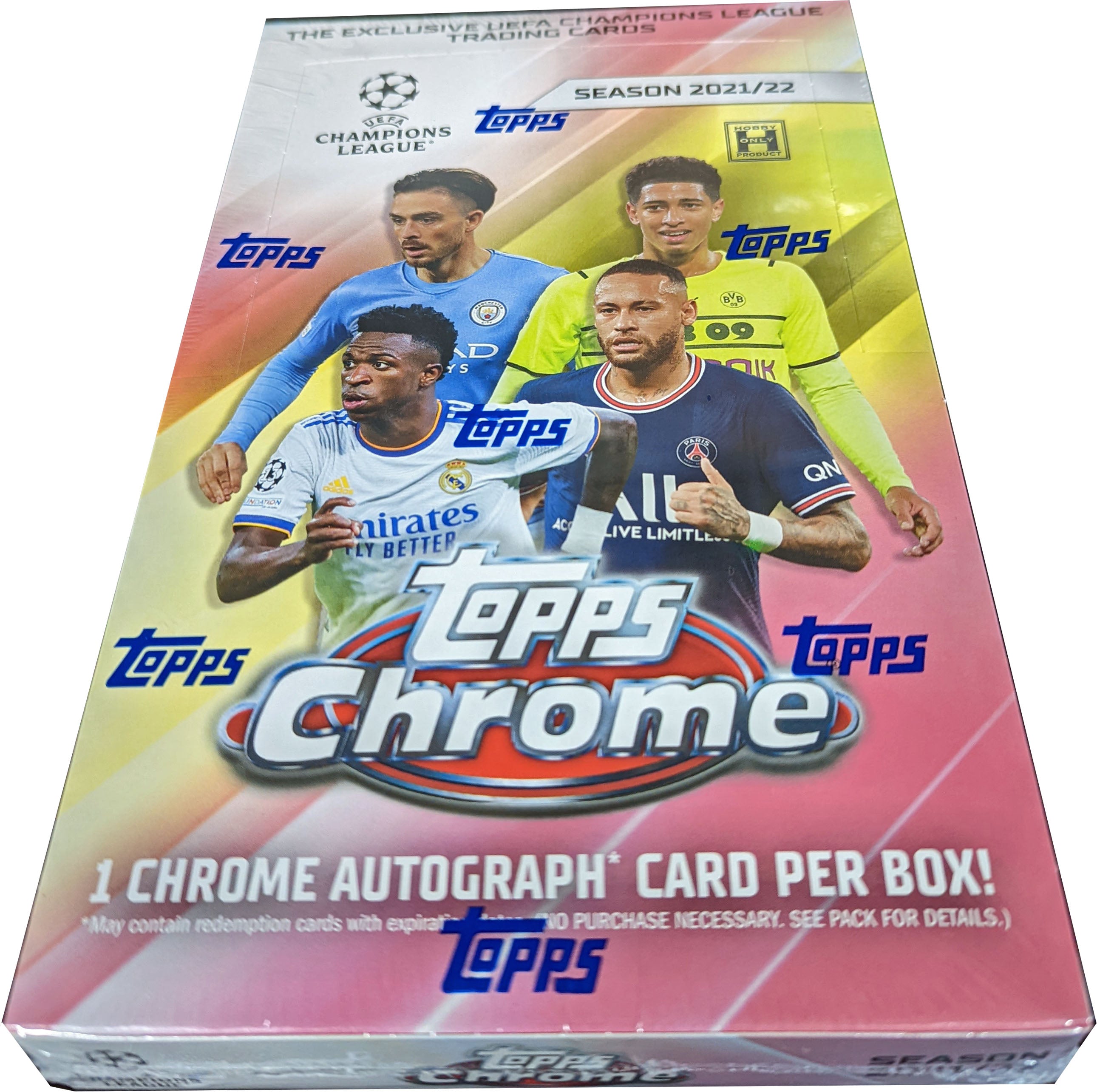 Topps 2021-22 Chrome UEFA Champions League Soccer Hobby Box