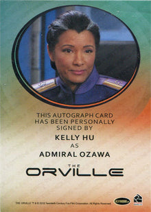 Orville Season 1 Autograph Card Kelly Hu as Admiral Ozawa