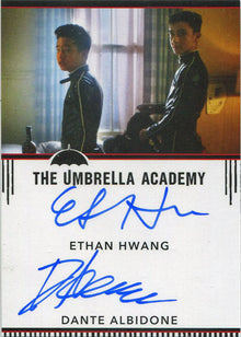 Umbrella Academy Netflix Season 1 Dual Autograph Card Ethan Hwang Dante Albidone