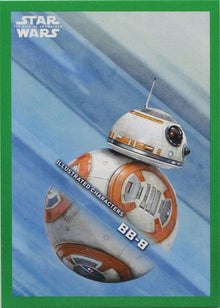 Star Wars Rise Skywalker Illustrated Character Card Green IC-10 BB-8 208/299