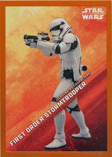 Star Wars Rise Skywalker Illustrated Character Card IC-13 Stormtrooper Orange 14