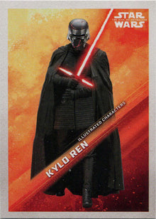 Star Wars Rise Skywalker Illustrated Character Card IC-2 Kylo Ren