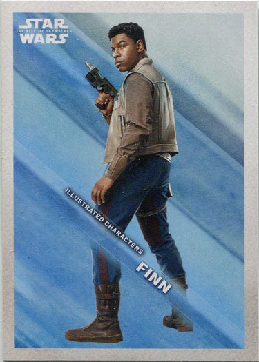Star Wars Rise Skywalker Illustrated Character Card IC-4 Finn