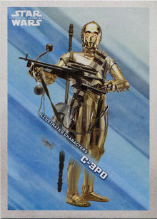 Star Wars Rise Skywalker Illustrated Character Card IC-8 C-3PO