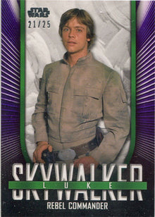 Star Wars Skywalker Saga Iconic Looks Purple Parallel Card IL-6 Rebel Cmdr 21/25
