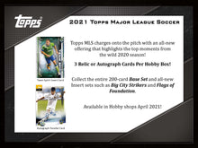 Topps 2021 MLS Major League Soccer Factory Sealed Hobby Box