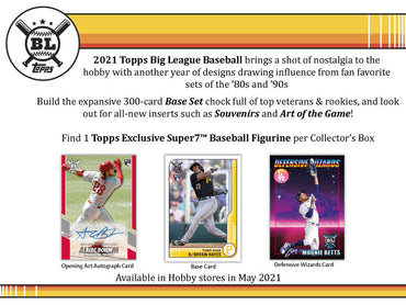 Topps 2021 Big League Baseball Collector Hobby Box
