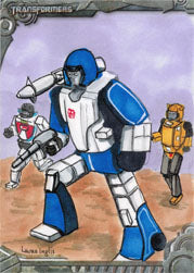 Transformers Optimum Collection Sketch Card by Laura Inglis