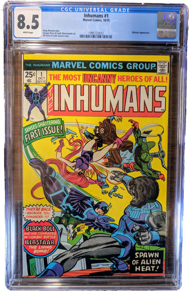 Inhumans 1 Graded CGC 8.5 1975