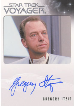 Quotable Star Trek Voyager Autograph Card Gregory Itzin as Dr. Dysek