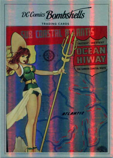DC Comics Bombshells Rainbow Foil Board Variant Parallel J15 Base Chase Card