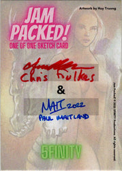 2023 5finity Jam Packed! Dual Artist Sketch Card Chris Foulkes/Paul Maitland