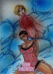 2023 5finity Jam Packed! Dual Artist Sketch Card Jason Montoya/Bianca Thompson