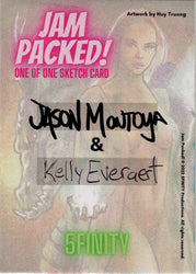 2023 5finity Jam Packed! Dual Artist Sketch Card Jason Montoya/Kelly Everaert