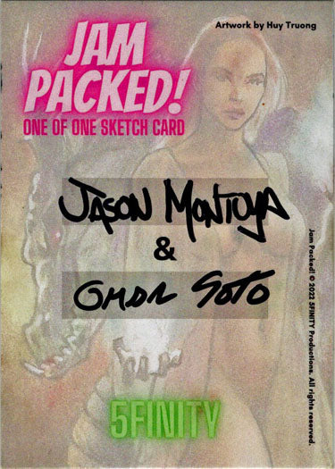 2023 5finity Jam Packed! Dual Artist Sketch Card Jason Montoya/Omar Soto