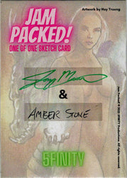 2023 5finity Jam Packed! Dual Artist Sketch Card Jay Mooers/Amber Stone