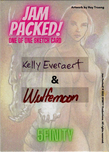 2023 5finity Jam Packed! Dual Artist Sketch Card Kelly Everaert/Maryanne English-Betie