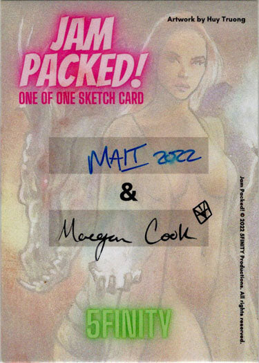 2023 5finity Jam Packed! Dual Artist Sketch Card Paul Maitland/Maegan Cook