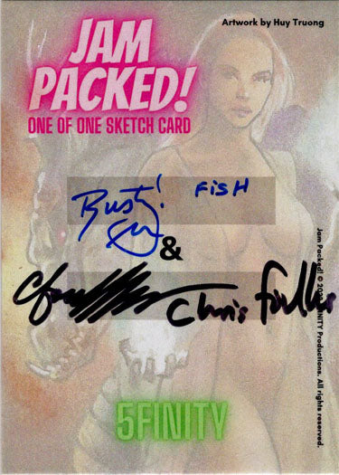 2023 5finity Jam Packed! Dual Artist Sketch Card Rusty Gilligan/Chris Foulkes