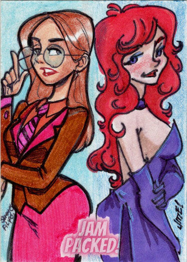 2023 5finity Jam Packed! Dual Artist Sketch Card Sammo Filipo/Jme Foronda