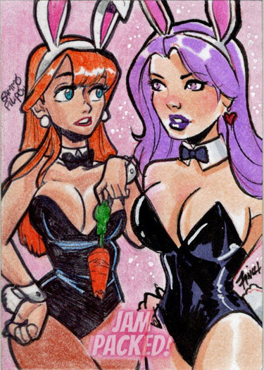 2023 5finity Jam Packed! Dual Artist Sketch Card Sammo Filipo/Patrick Finch