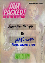 2023 5finity Jam Packed! Dual Artist Sketch Card Sammo Filipo/Paul Maitland