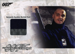 James Bond Mission Logs JBR19 Relic Nuclear Bunker Suit Costume Card #142