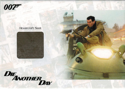James Bond Archives 2014 JBR37 Relic Prop Card Hovercraft Seat 136 of 500 Smooth