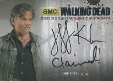 Walking Dead Season 4 Part 2 Autograph Card JK2 Jeff Kober as Joe