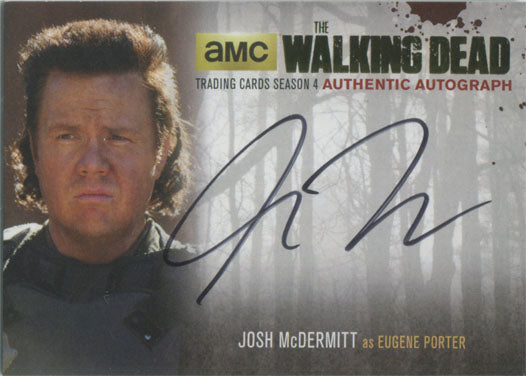 Walking Dead Season 4 Part 2 Autograph Card JMD2 Josh McDermitt Gold Foil