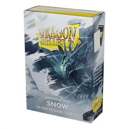 Dragon Shield: Japanese Dual Sleeves - Snow (60ct)