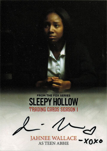 Sleepy Hollow Season 1 Autograph Card JW Jahnee Wallace as Teen Abbie