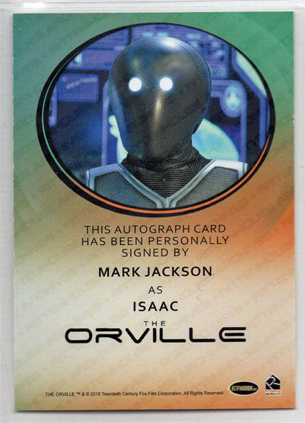 Orville Archives Autograph Card Mark Jackson as Isaac (Bordered)