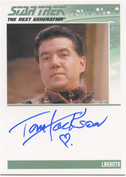 Star Trek TNG Heroes & Villains Autograph Card Tom Jackson as Lakanta