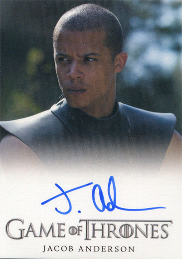Game of Thrones Season 4 Autograph Card Jacob Anderson as Grey Worm