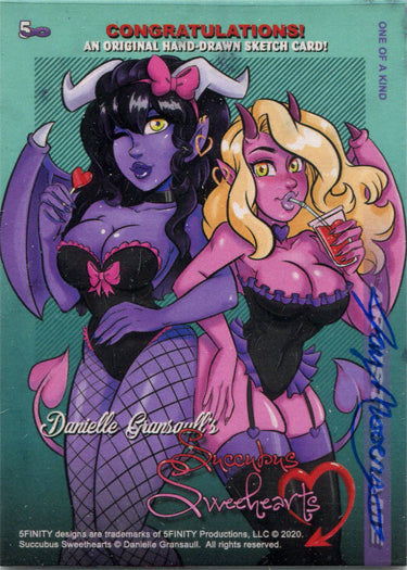 Succubus Sweethearts 5finity 2020 Sketch Card by Jay Mooers